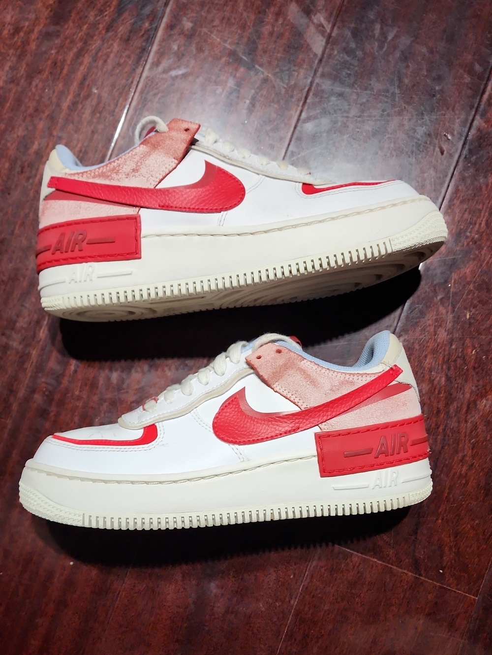 Nike Womens Air Force 1 Shadow Cracked Leather  Women Sz 7.5